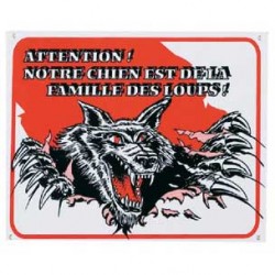 1 Plaque de garde Famille des loups