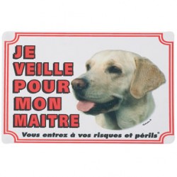 1 Plaque de garde Labrador Sable