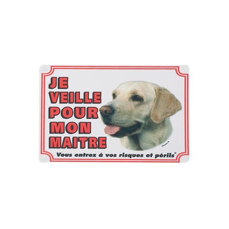 1 Plaque de garde Labrador Sable