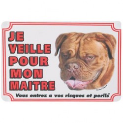 1 Plaque de garde Dogue de Bordeaux