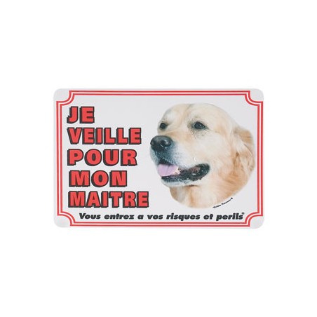 1 Plaque de garde Golden Retriever