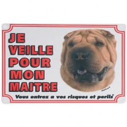 1 Plaque de garde Sharpei 