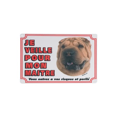 1 Plaque de garde Sharpei 