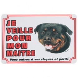 1 Plaque de garde Rottweiler 