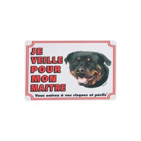 1 Plaque de garde Rottweiler 