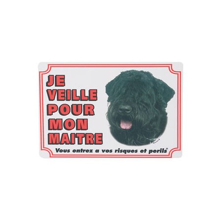 1 Plaque de garde Bouvier des Flandres 