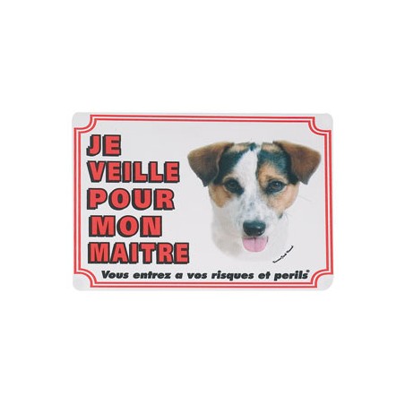 1 Plaque de garde Jack Russel poils ras 