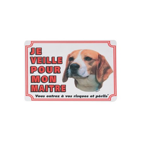 1 Plaque de garde Beagle