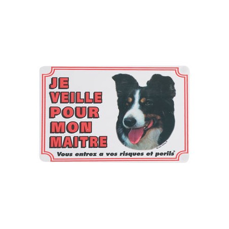 1 Plaque de garde Border Collie