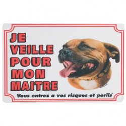 1 Plaque de garde Staffordhire Bull Terrier