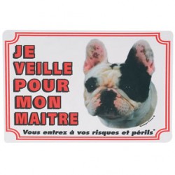 1 Plaque de garde Bouldogue Français 
