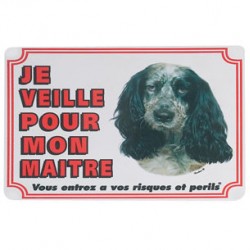 1 Plaque de garde Cocker Spaniel 