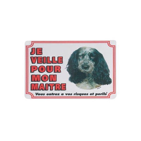 1 Plaque de garde Cocker Spaniel 