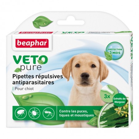 Vetopure pipettes antiparasitaires chiot