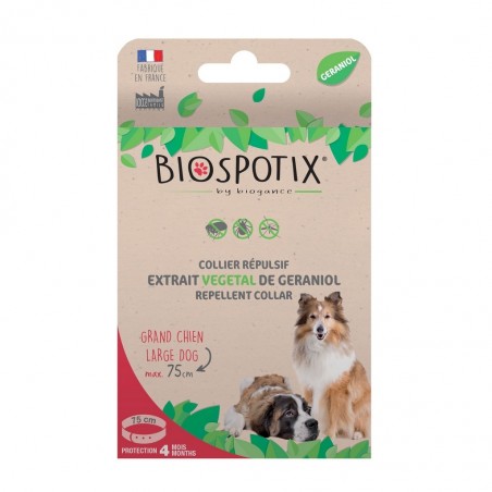 Collier insectifige Biospotix grand chien