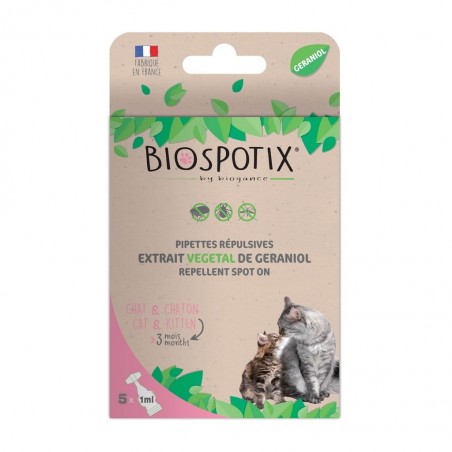 Pipettes insectifuge Biospotix chat et chaton