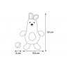 Jouet naturel fun lapin