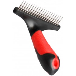 Etrille pour sous-poil à dents rotatives