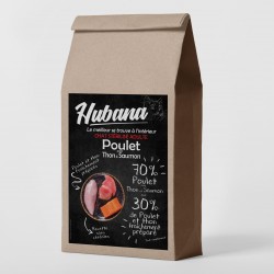 Croquettes Hubana chat stérilisé sans céréales au poulet & thon & saumon