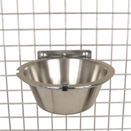 Gamelle inox 3L pour grille de chenil