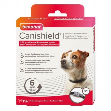 Collier Canishield antiparasitaire pour petit & moyen chien