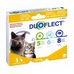 DUOFLECT pipettes antiparasitaire chat & chaton 3 pipettes