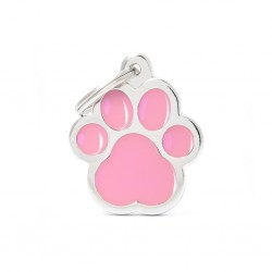 Médaille grande patte rose verso