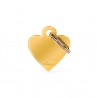 Médaille petit coeur doré recto/verso Médaille petit coeur doré recto/verso