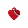 Médaille petit coeur rouge recto/verso Médaille petit coeur rouge recto/verso