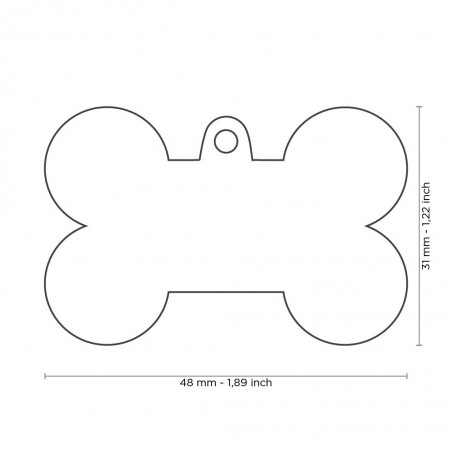 Médaille os XL chromé recto/verso