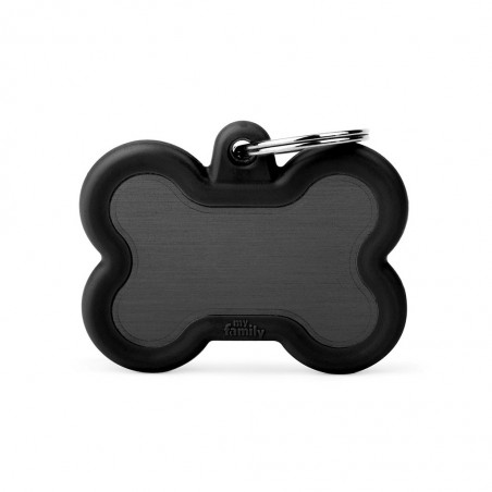 Médaille rebords gomme os noir recto/verso