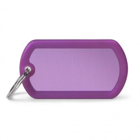 Médaille rebords gomme militaire violet recto/verso