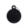 Médaille grand cercle noir recto/verso Médaille grand cercle noir recto/verso