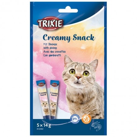 Creamy snacks liquide thon & crevettes de la marque Trixie pour chat