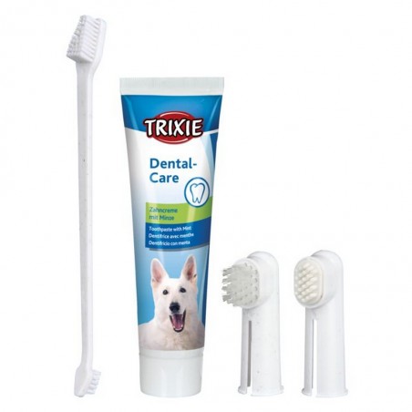 Set d'hygiène dentaire pour chien de la marque Trixie.