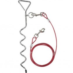 Câble d'attache 3 m avec piquet de la marque Flamingo.