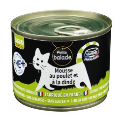 Petite balade pâtée pour chat au poulet et à la dinde 200gr