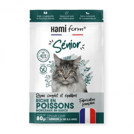 Sachet humide pour chat senior aux poissons