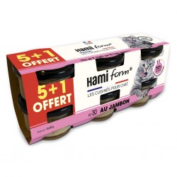 Pack de 6 boites goût jambon Hamiform