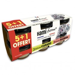 pack de 6 boites canard et saumon Hamiform