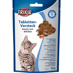 Snack à remplir avec des cachets pour chat de la marque Trixie.