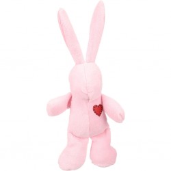 Peluche lapin rose doux de la marque Flamingo.