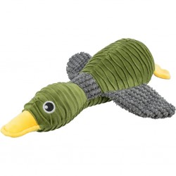 Peluche canard en matériaux recyclés pour chien, de la marque Trixie.