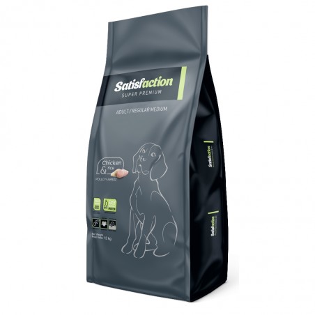 Satisfaction regular medium pour chien au poulet.