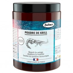 Poudre de krill pour chiens de la marque Bubimex