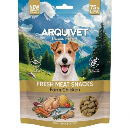 Friandises semi-humides pour chiens adultes au poulet et au poisson frais Arquivet