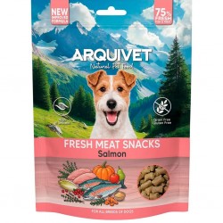 Friandises semi-humides au saumon pour chiens adultes - Arquivet