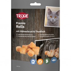 Friandise Premio rolls au poulet et au thon de la marque Trixie