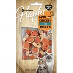 Friandises au poulet et au poisson pour les chats de la marque Flamingo