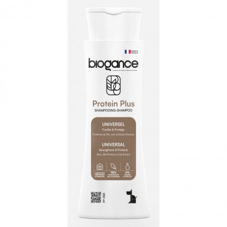 Shampooing universel pour tous les pelages de la marque Biogance.